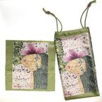Green Eye Glass Cover & Lens Cleaning Fabric Eyewear Cases & Holders La Vie Bien Green Eye Glass Cover & Lens Cleaning Fabric