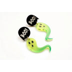 Green Ghost Earrings by Laliblue Earrings and Accessories La Vie Bien Green Ghost Earrings by Laliblue