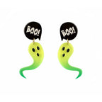 Green Ghost Earrings by Laliblue