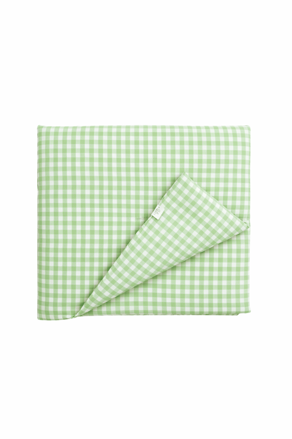Green Gingham Crib Quilted Blanket La Vie Bien Green Gingham Crib Quilted Blanket