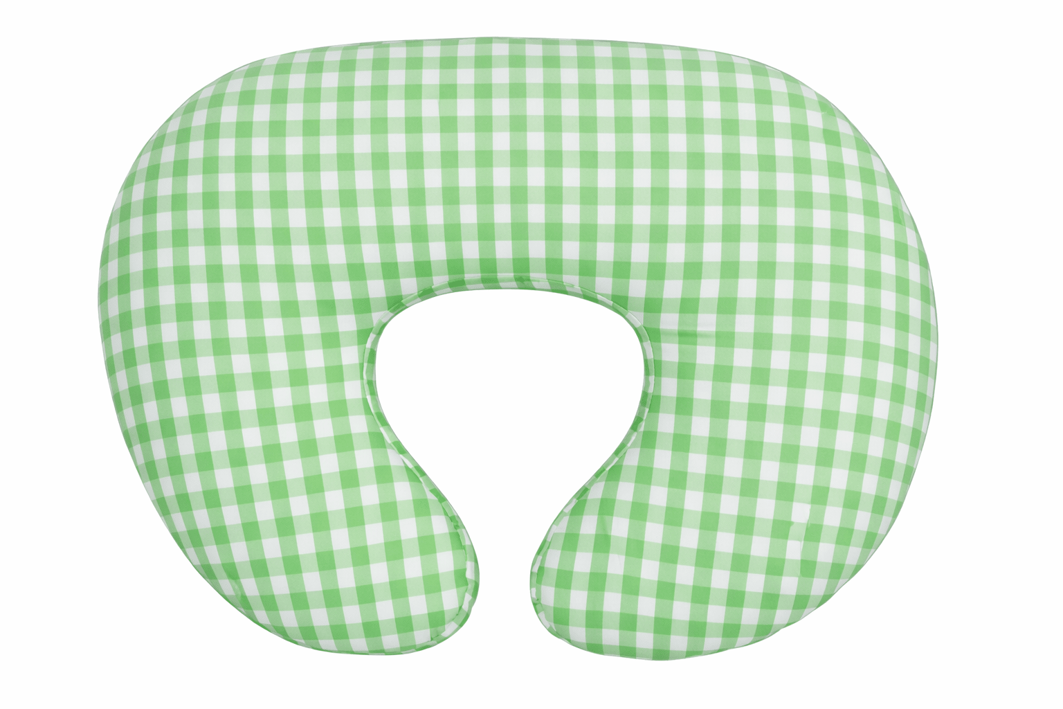 Green Gingham Nursing Pillow Cover La Vie Bien Green Gingham Nursing Pillow Cover