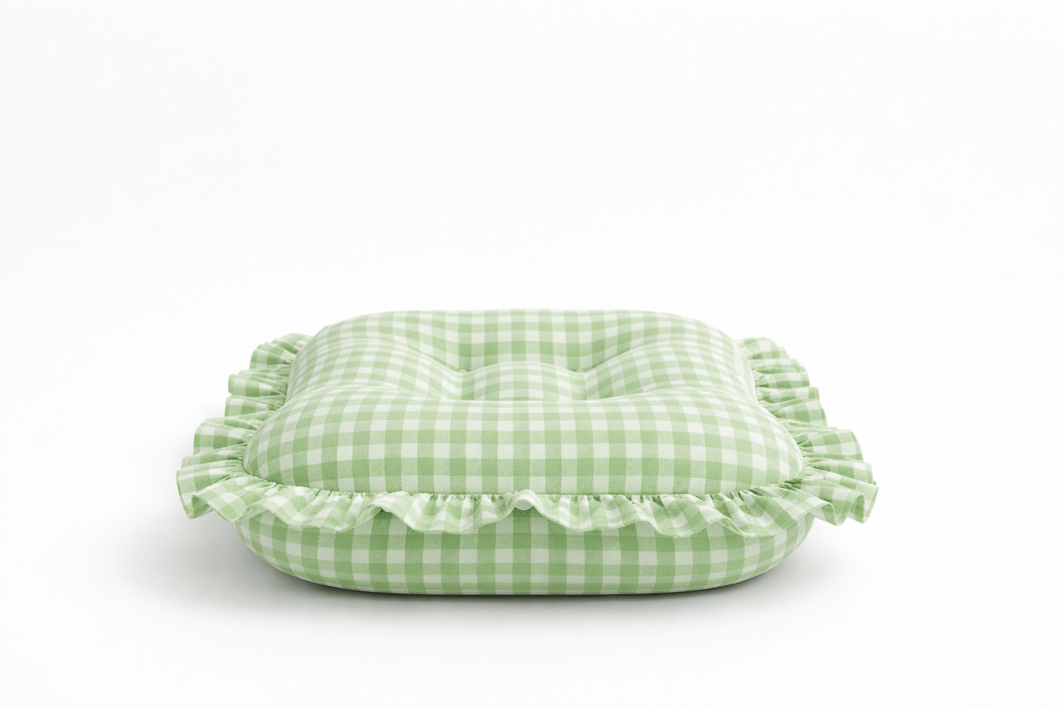 Green Gingham Ruffle Baby Lounger Cover La Vie Bien Green Gingham Ruffle Baby Lounger Cover