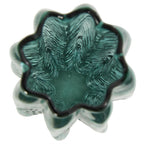 Green Glass Bubble Textured Vase Vases La Vie Bien Green Glass Bubble Textured Vase
