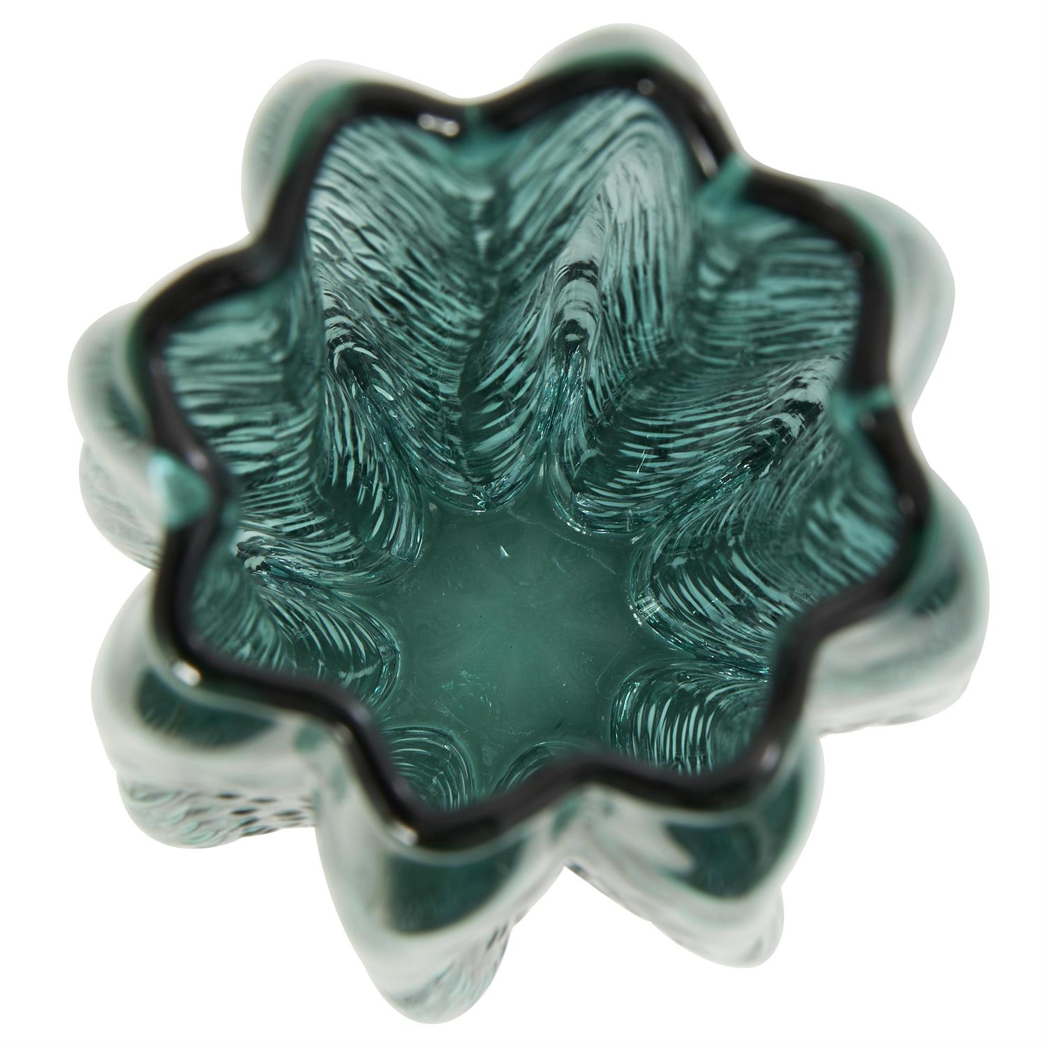 Green Glass Bubble Textured Vase Vases La Vie Bien Green Glass Bubble Textured Vase