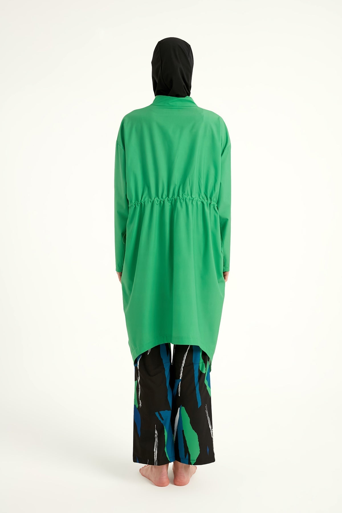 Green High Performance Full Coverage Burkini Set M2503-1 Covered Burkini Swimwear La Vie Bien Green High Performance Full Coverage Burkini Set M2503-1