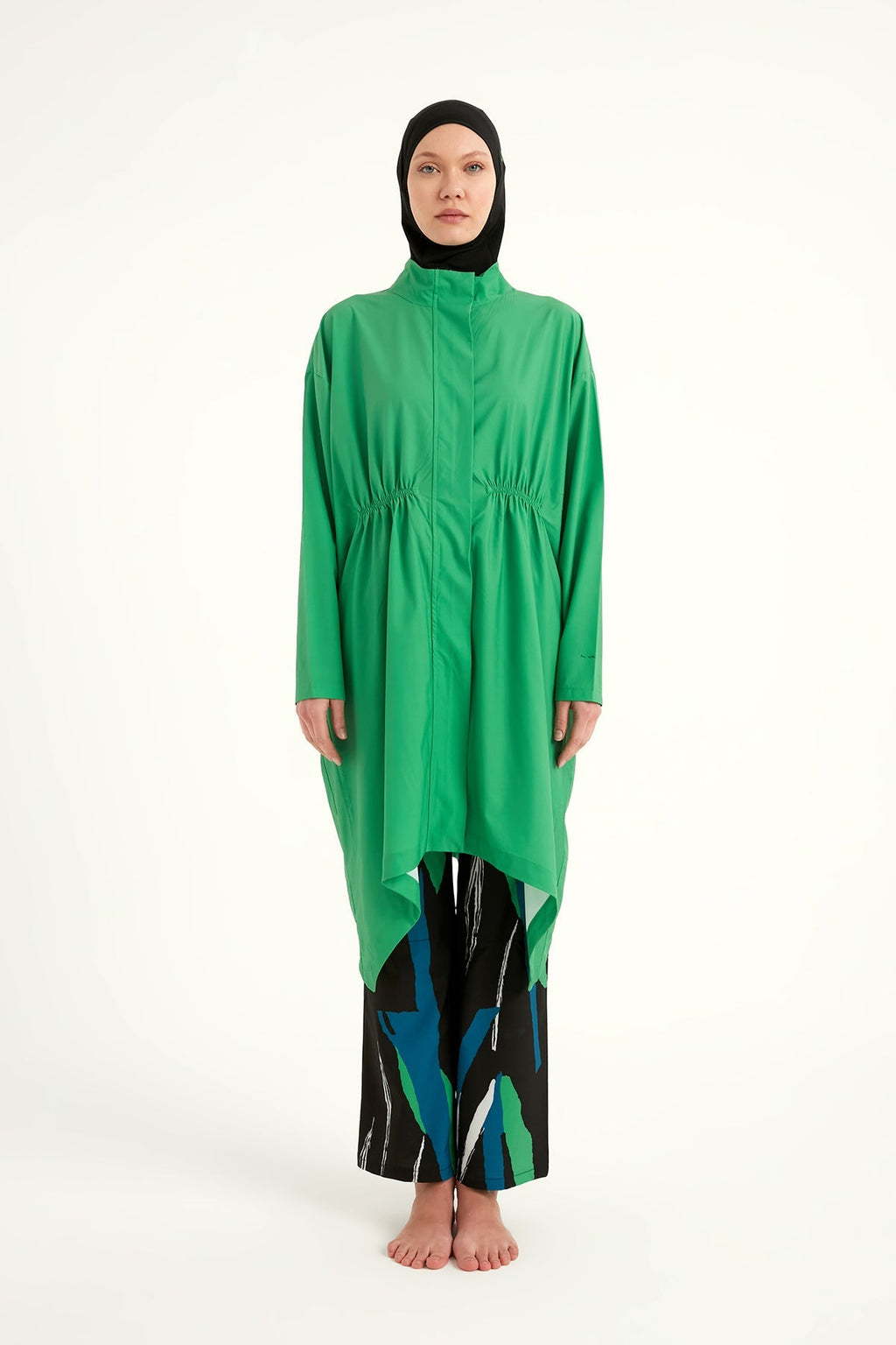 Green High Performance Full Coverage Burkini Set M2503-1 Covered Burkini Swimwear La Vie Bien Green High Performance Full Coverage Burkini Set M2503-1