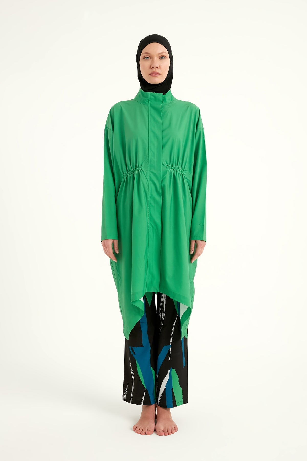 Green High Performance Full Coverage Burkini Set M2503-1 Covered Burkini Swimwear La Vie Bien Green High Performance Full Coverage Burkini Set M2503-1