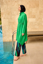 Green High Performance Full Coverage Burkini Set M2503-1 Covered Burkini Swimwear La Vie Bien Green High Performance Full Coverage Burkini Set M2503-1