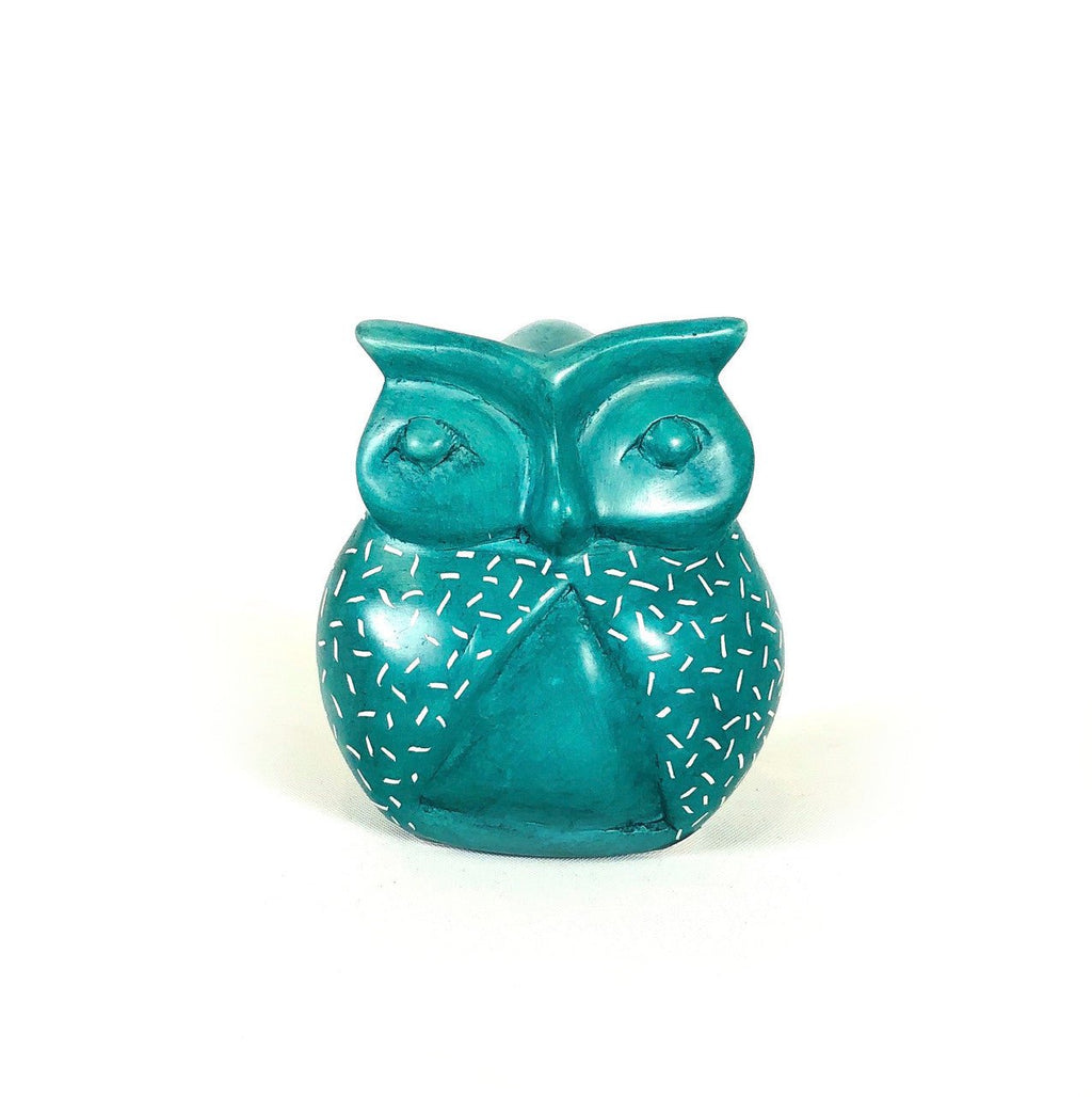 Green Owl - Soapstone La Vie Bien Green Owl - Soapstone