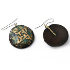 Green Symbol Wooden Earrings earring La Vie Bien Green Symbol Wooden Earrings