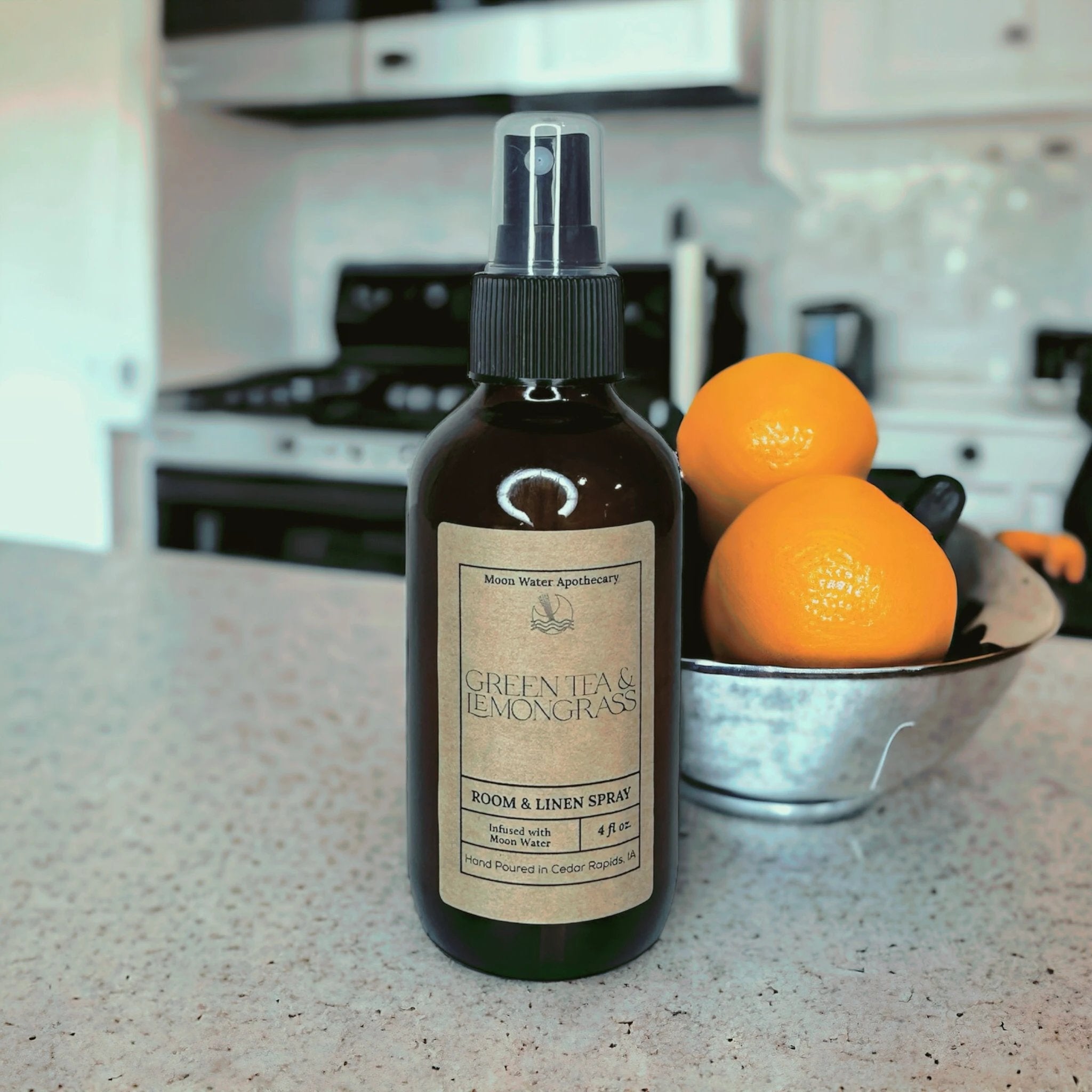 Green Tea & Lemongrass - ROOM & LINEN SPRAY - by Moon Water Apothecary!