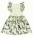 Green Trchnagir kids Dress Armenian Alphabet Kids dress La Vie Bien Green Trchnagir kids Dress