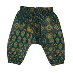Green Zigzag Pocket Harem Pants Baby Pants La Vie Bien Green Zigzag Pocket Harem Pants