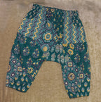 Green Zigzag Pocket Harem Pants Baby Pants La Vie Bien Green Zigzag Pocket Harem Pants