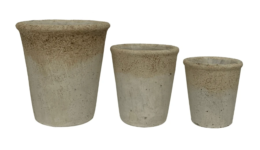 Greenhouse Pot Trio - Set of 3 by White Cliff Studio