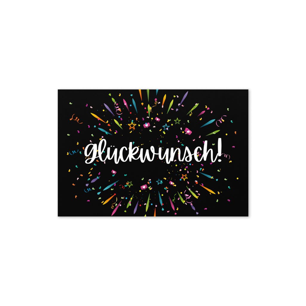 Glückwunsch Celebration Fireworks Greeting Card