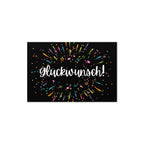 Glückwunsch Celebration Fireworks Greeting Card by La Vie Bien