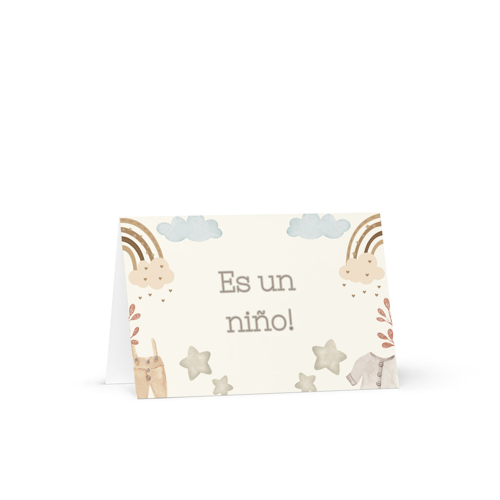 Es un niño! (It's a boy!) Spanish Greeting card