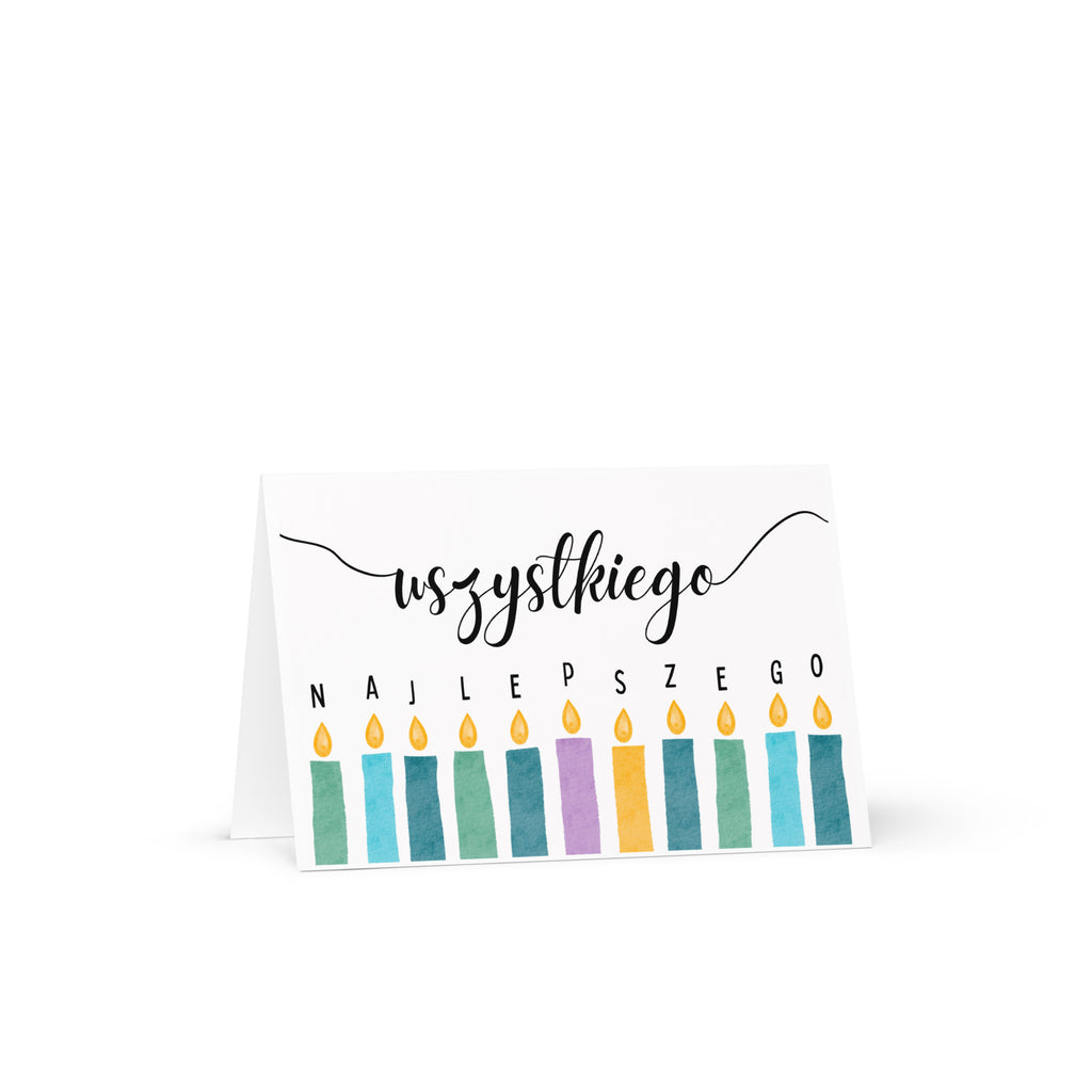 Wszystkiego Najlepszego birthday Greeting card