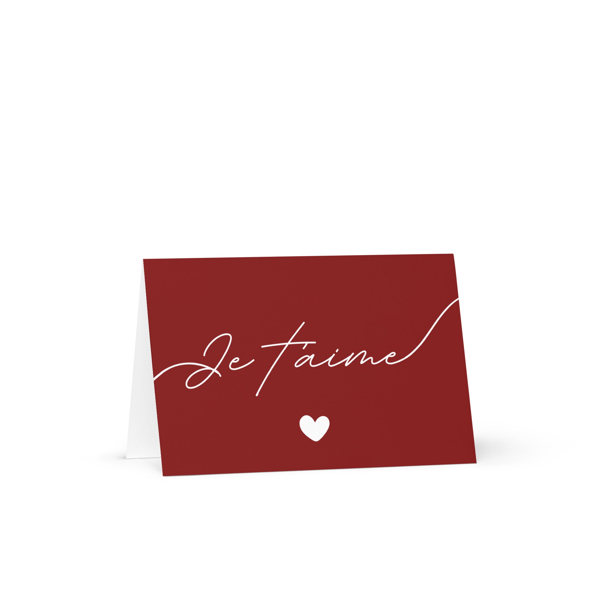 Je t'aime Greeting card