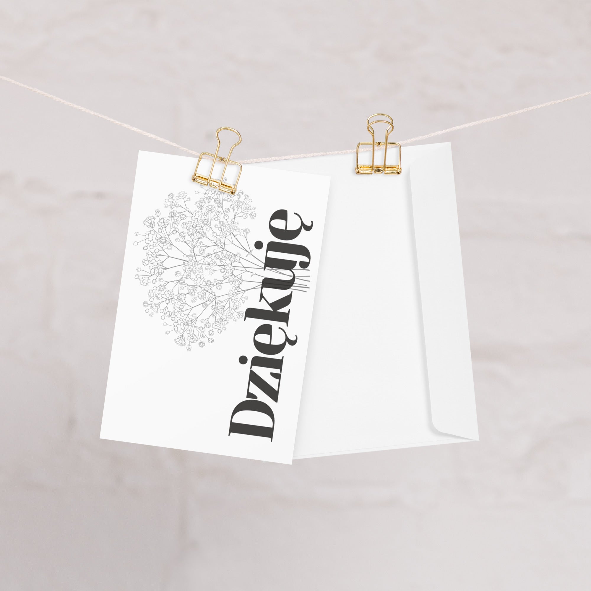 Dziękuję Polish Greeting card
