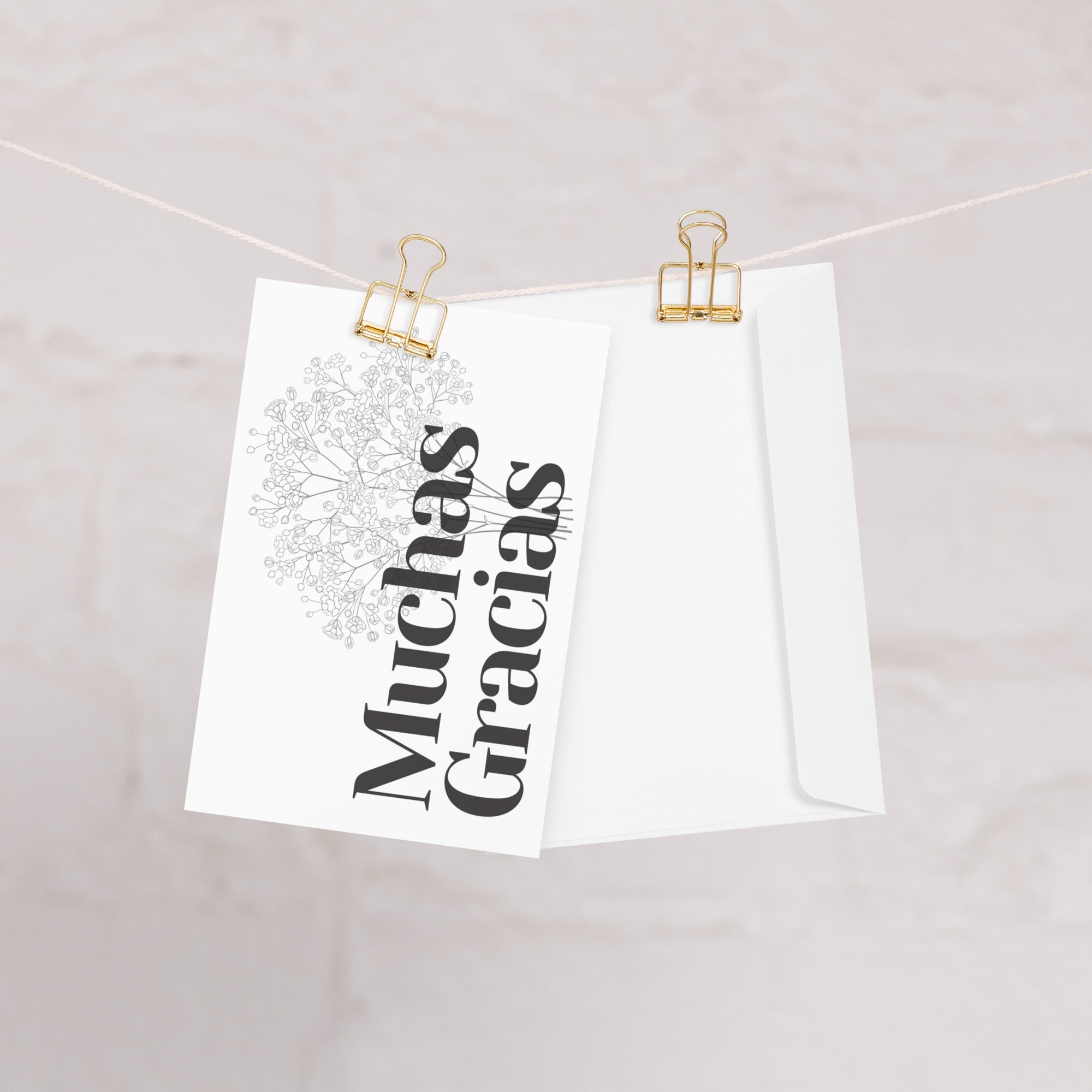 Muchas gracias Greeting card