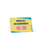 Wracaj do zdrowia Polish get well soon Greeting card by La Vie Bien
