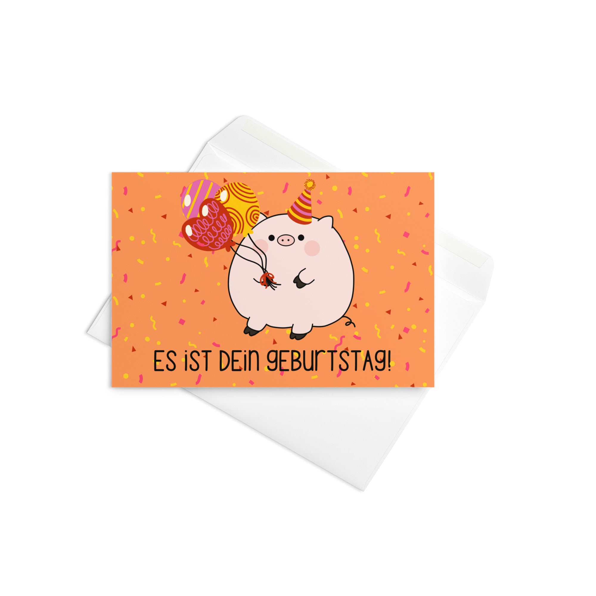 Es ist dein geburtstag ! Piggy birthday Greeting card
