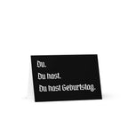 Du hast Geburtstag. German birthday Greeting card by La Vie Bien