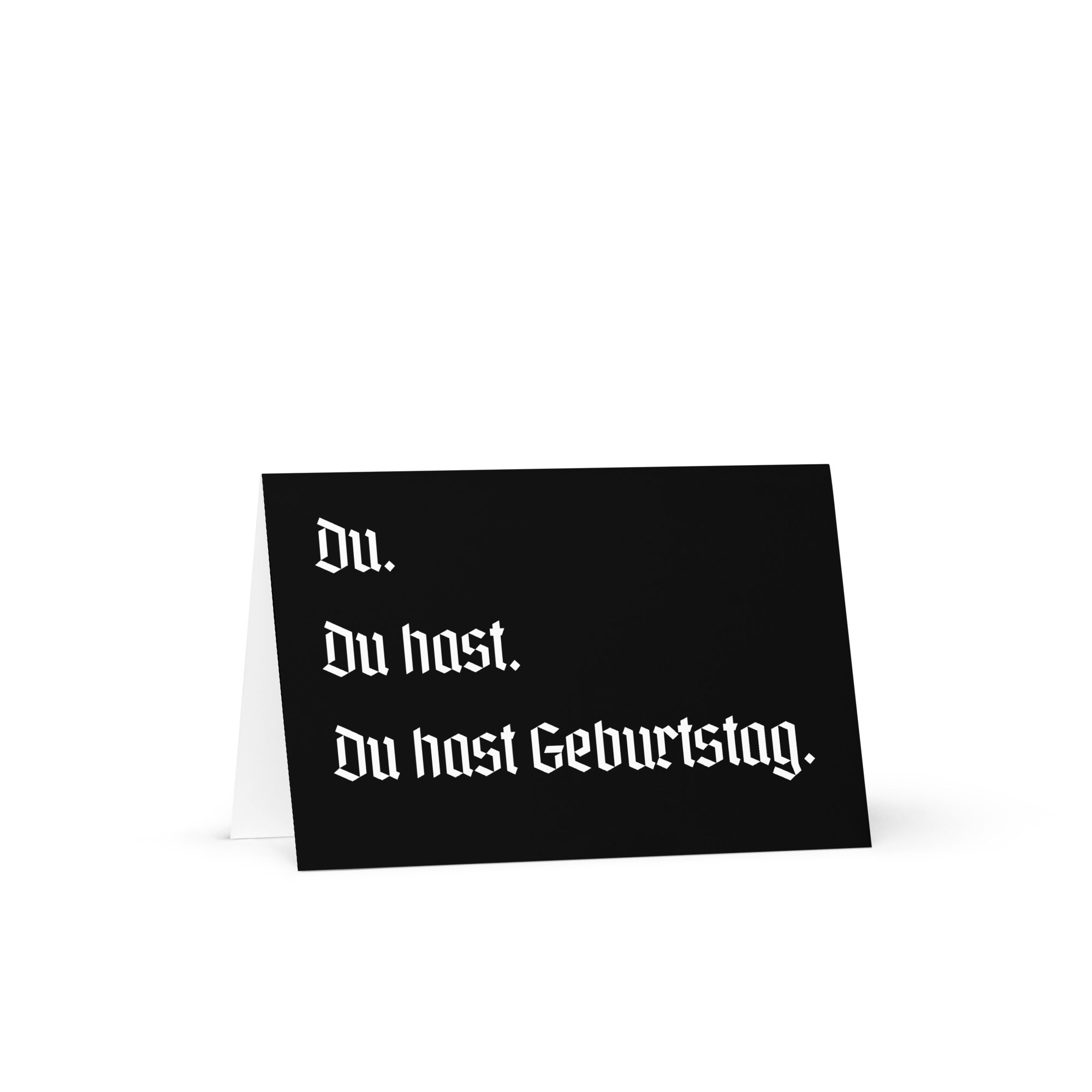 Du hast Geburtstag. German birthday Greeting card