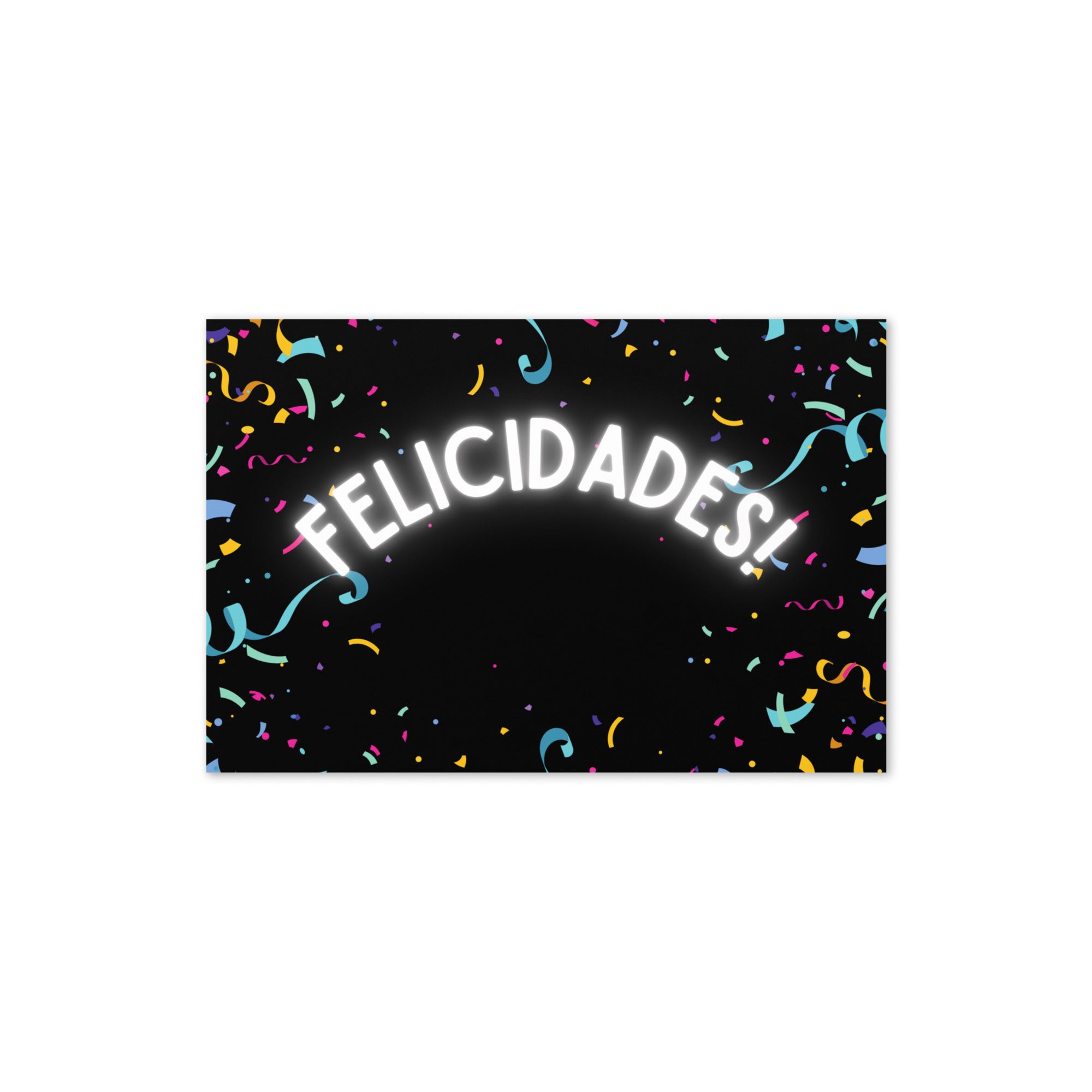 Felicidades confetti Greeting card