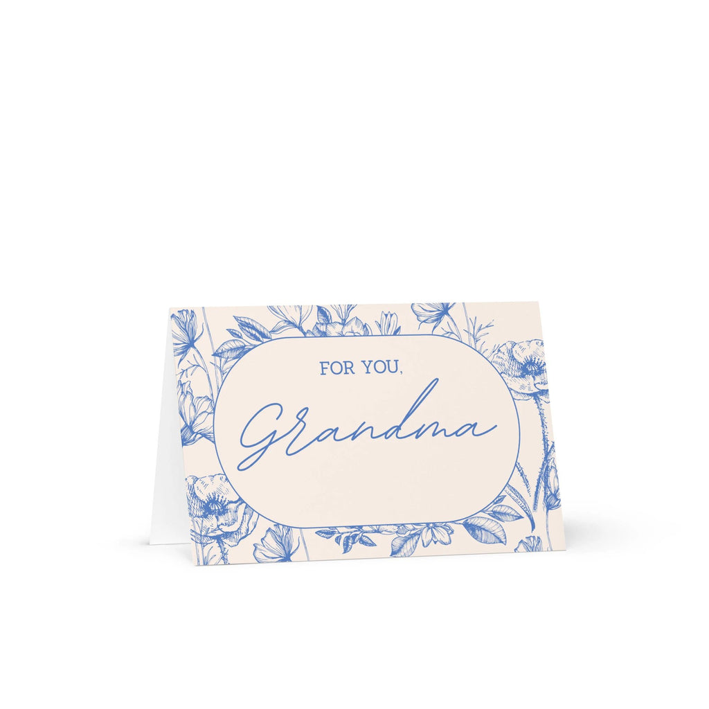 For you, Grandma floral elegant Greeting card with envelope for Grandmother Birthdays by La Vie Bien