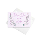Feliz Día de la Madre Spanish Mother's day greeting card, purple with flower design, envelope included