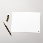 Bonne fête name day Greeting card, elegant floral design, blank inside with envelope