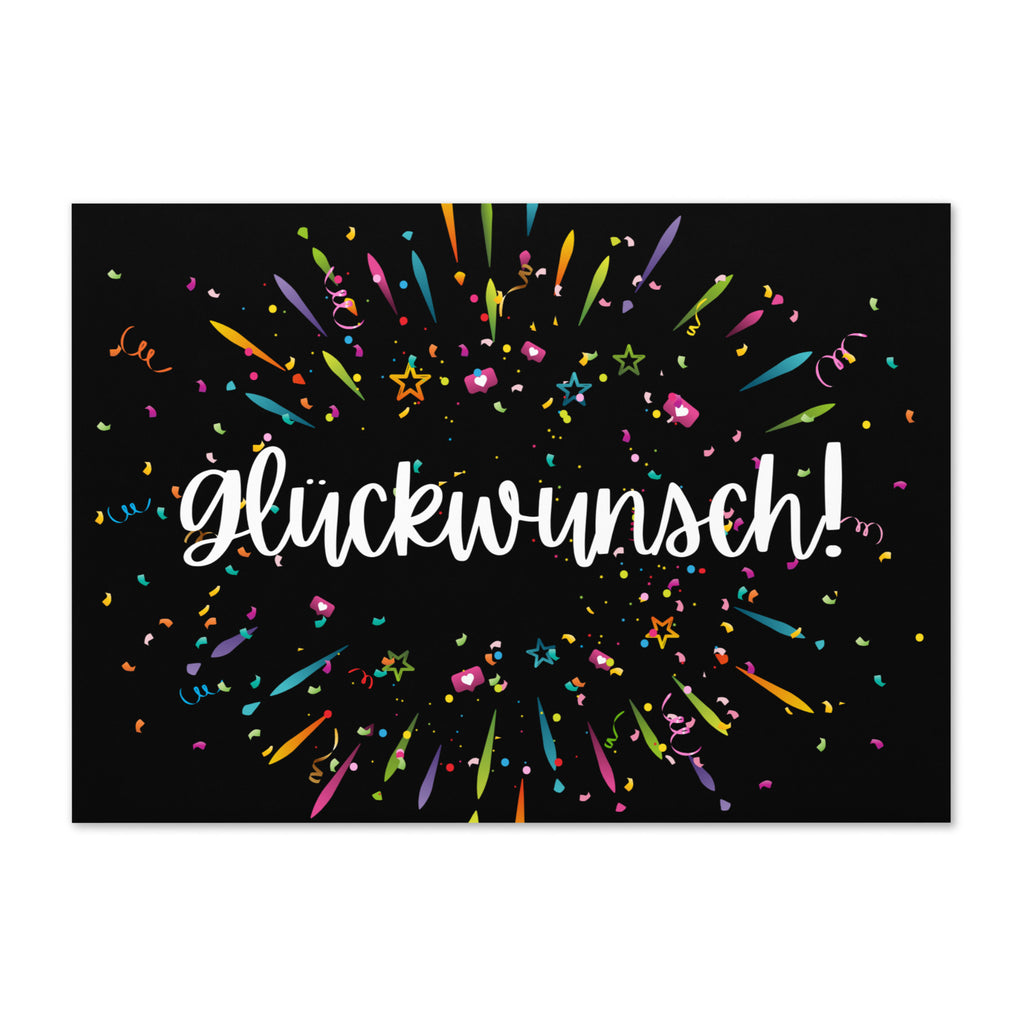 Glückwunsch Celebration Fireworks Greeting Card