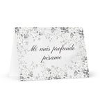 Mi más profundo pésame sympathy card by La Vie Bien