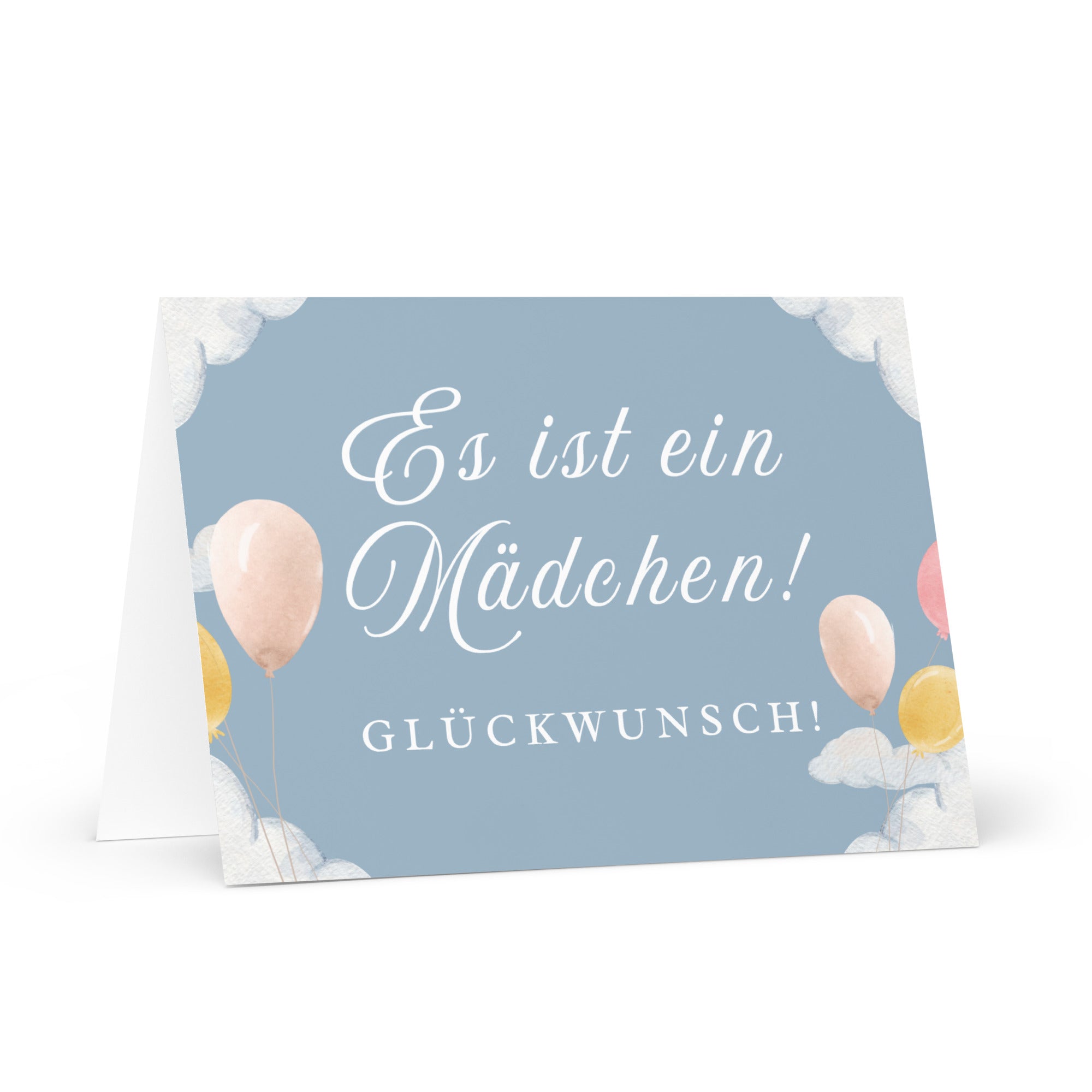 Es ist ein Mädchen (It's a girl!) German greeting card - La Vie Bien - Babyparty - Es ist ein Mädchen
