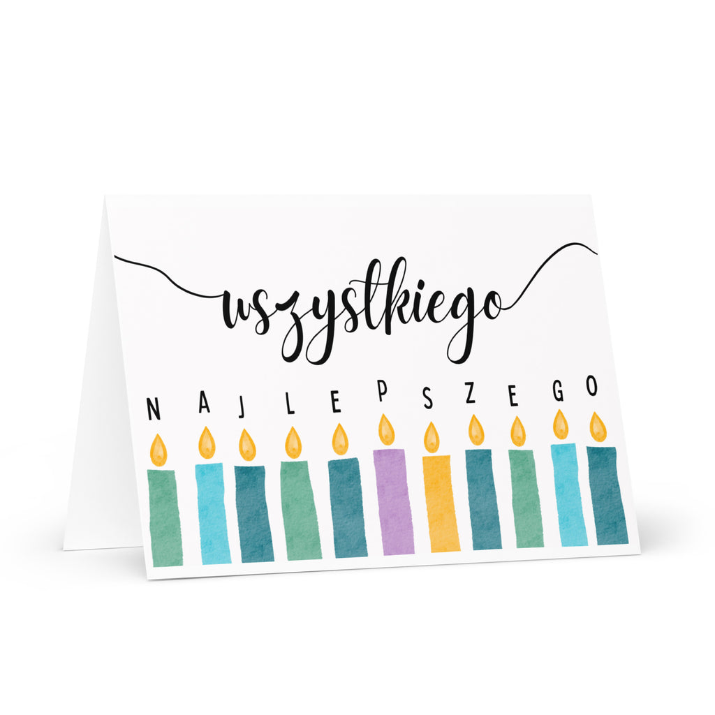 Wszystkiego Najlepszego birthday Greeting card