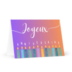 Joyeux anniversaire candle Greeting card by La Vie Bien