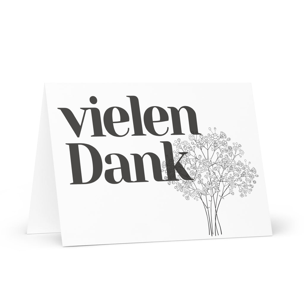 Vielen Dank German thank you Greeting card