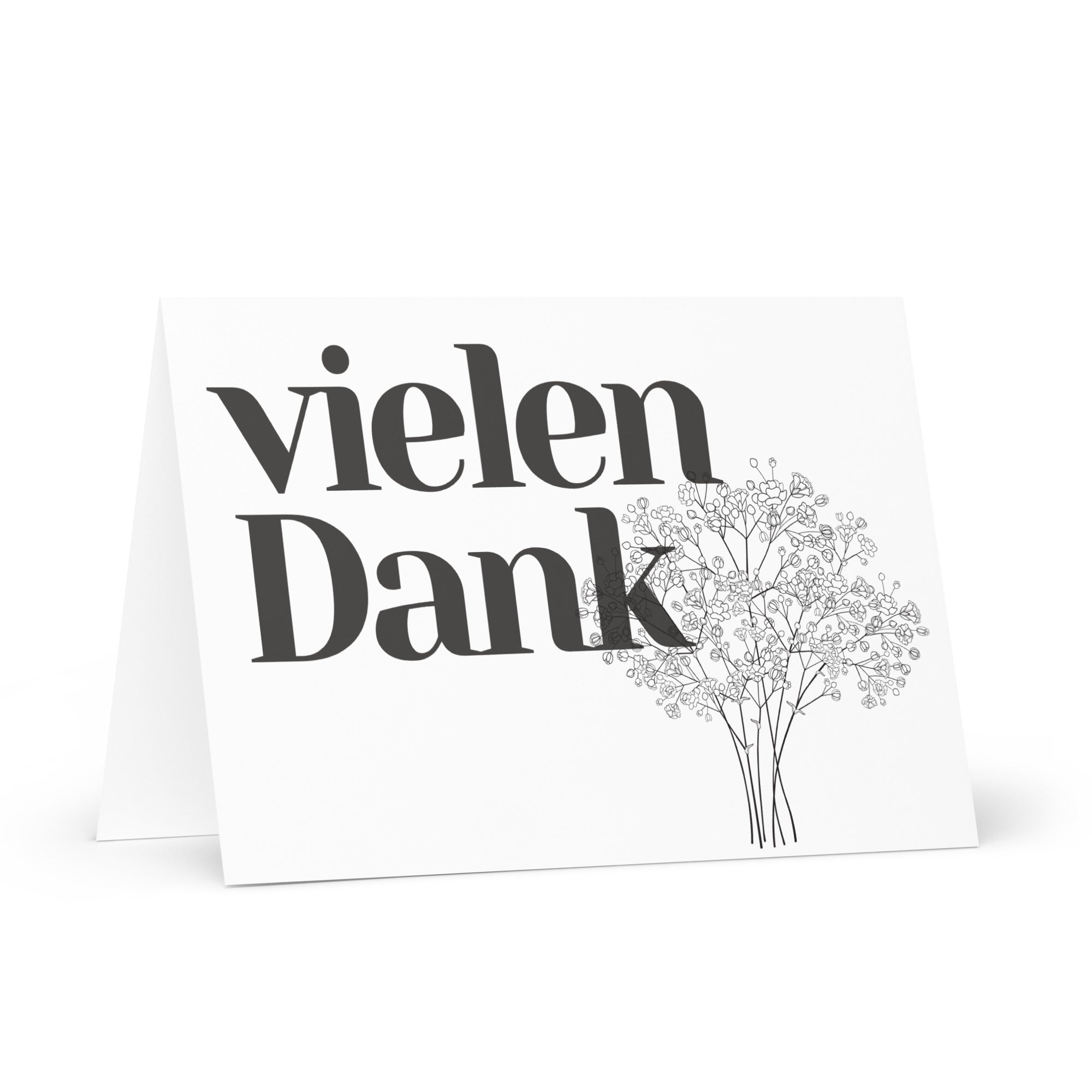 Vielen Dank German thank you Greeting card