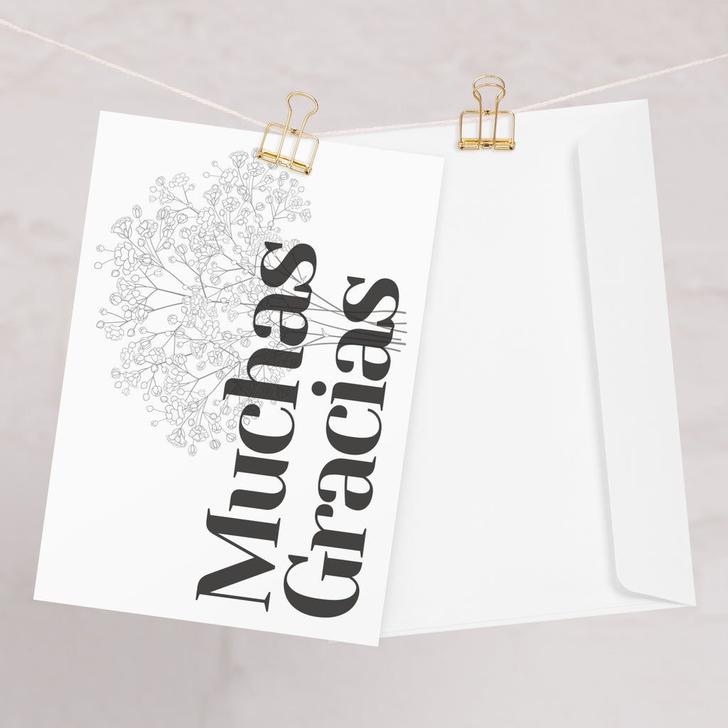 Muchas gracias Greeting card