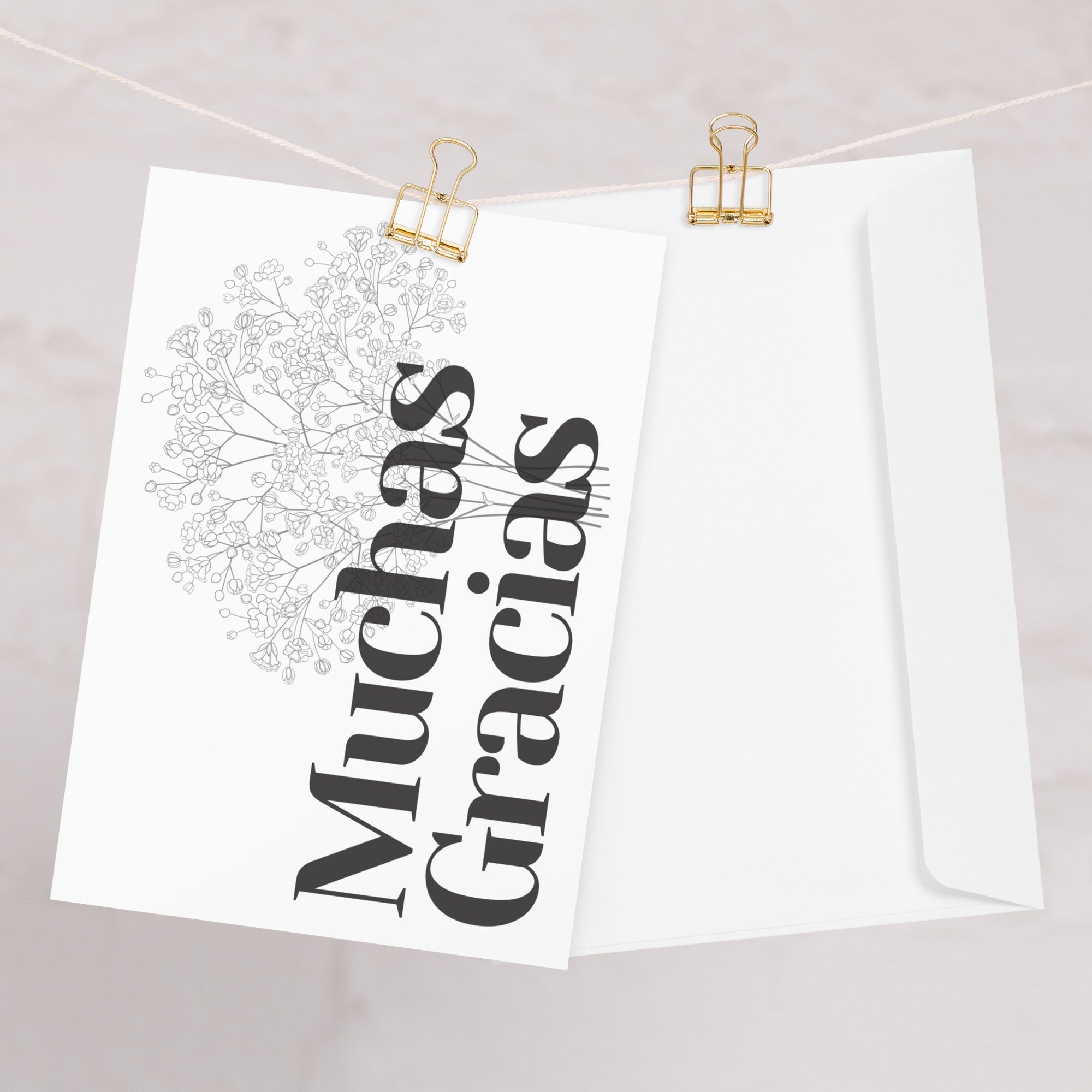 Muchas gracias Greeting card