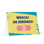 Wracaj do zdrowia Polish get well soon Greeting card by La Vie Bien