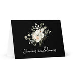 Sincères condoléances French sympathy Greeting card by La Vie Bien