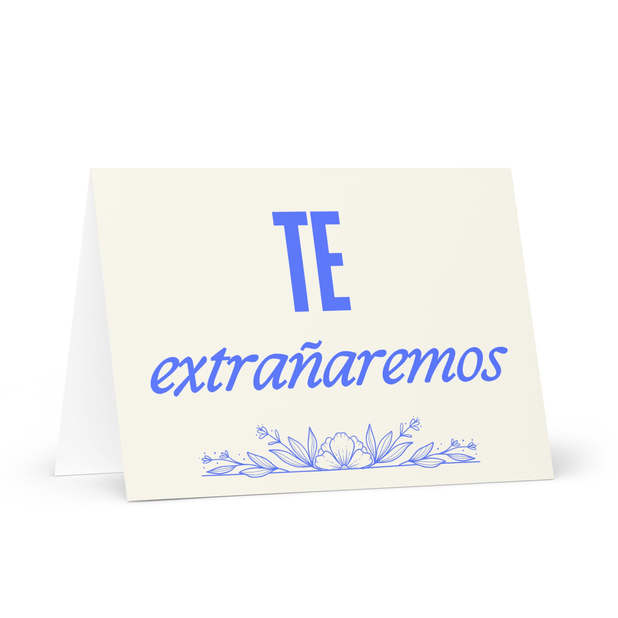 Te extrañaremos Greeting card