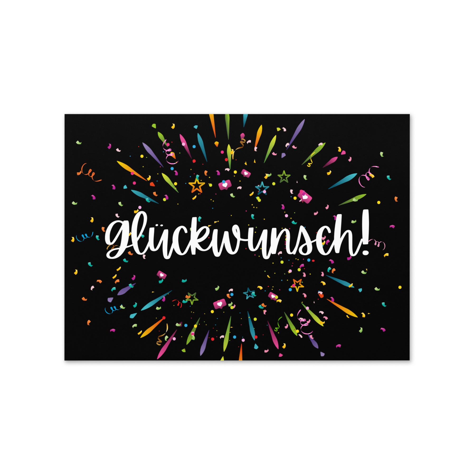 Glückwunsch Celebration Fireworks Greeting Card