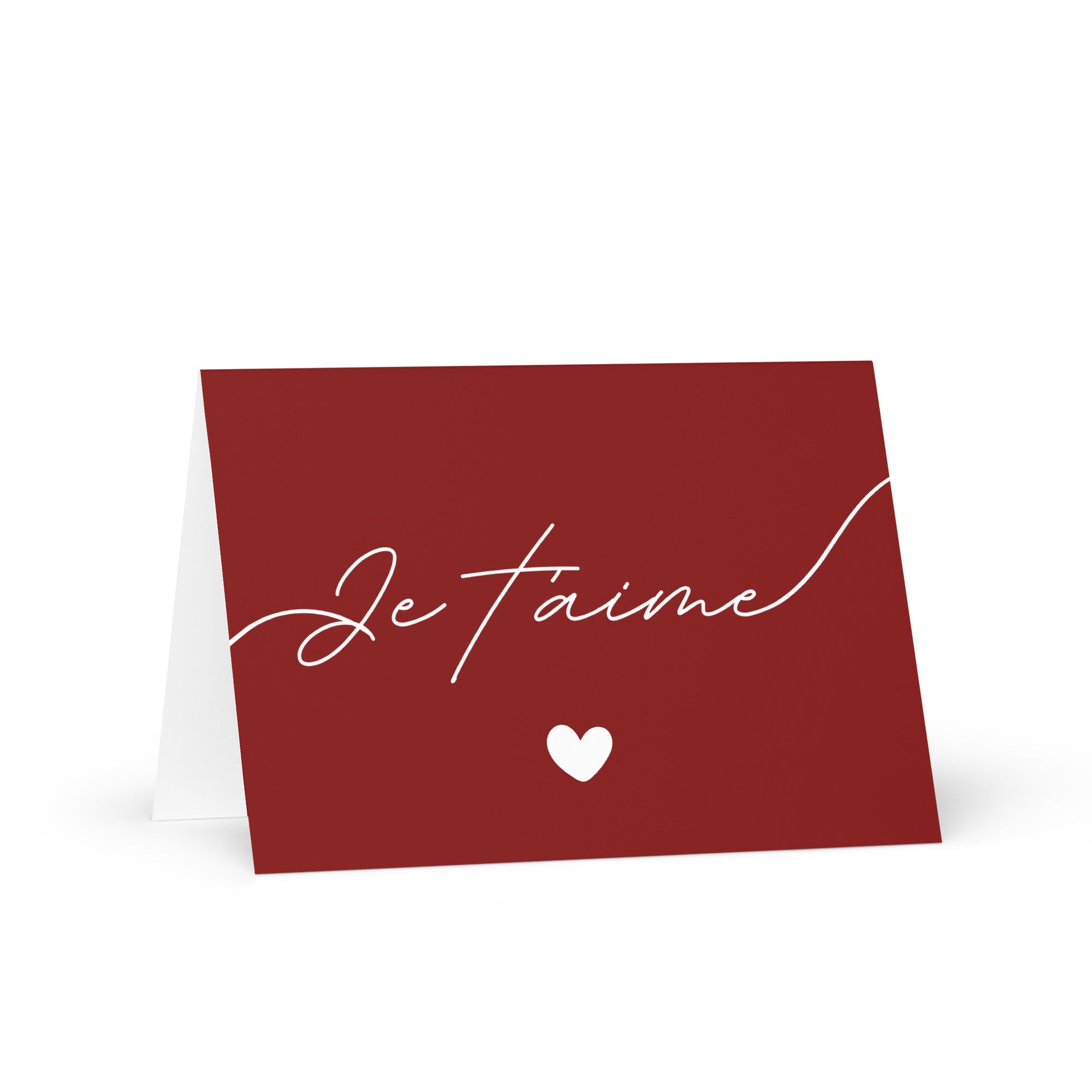 Je t'aime Greeting card