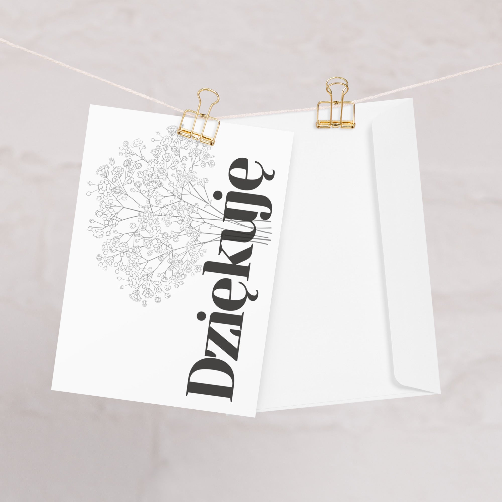 Dziękuję Polish Greeting card