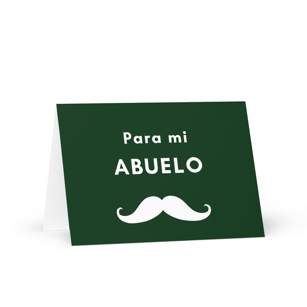Para mi abuelo moustache Greeting card